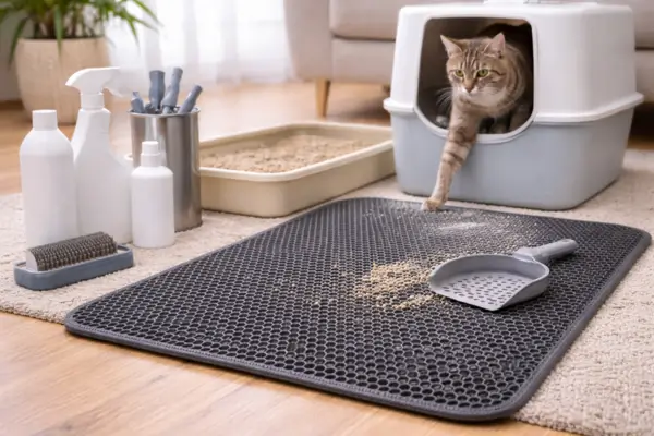 Reduce cat litter tracking