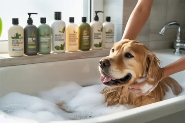 how to bathe a dog at home