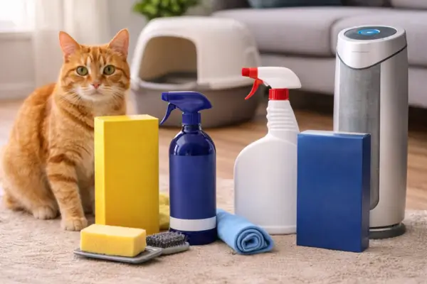 how to get rid of cat smell in small ap